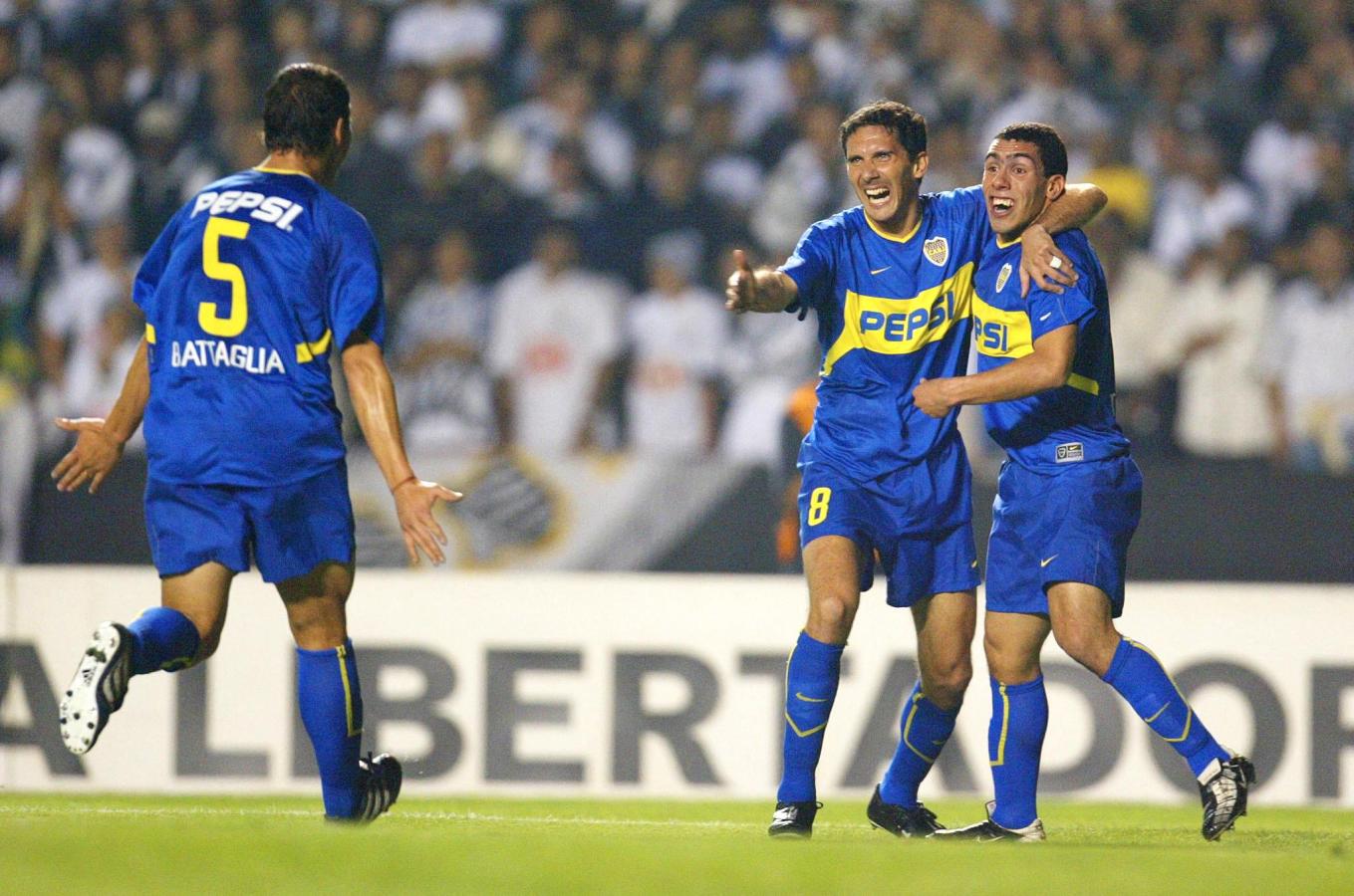 Battaglia, en la final de la Copa Libertadores 2003 (MAURICIO LIMA / AFP)