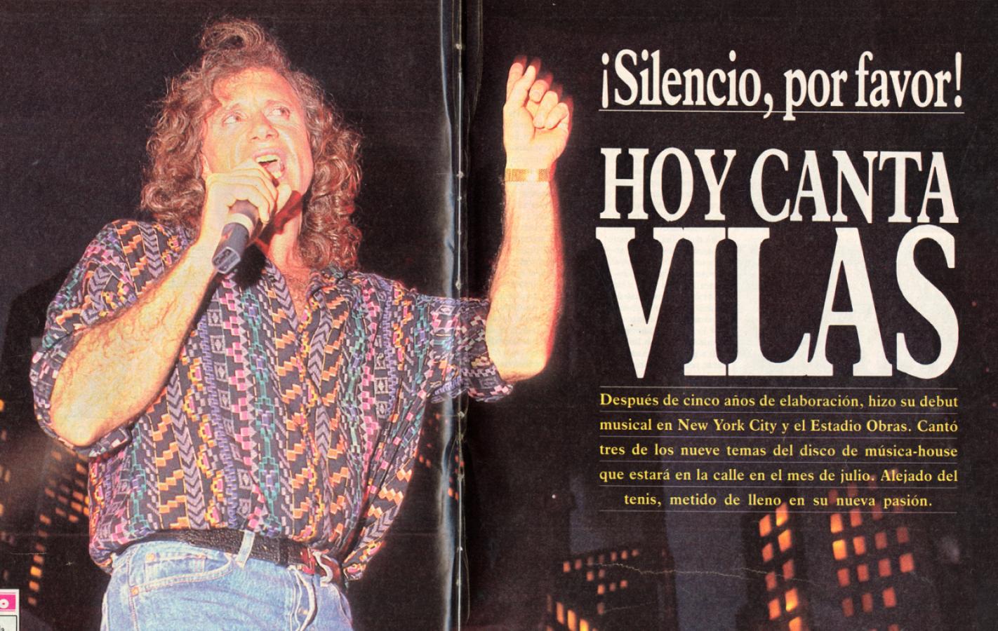 Imagen de "Silencio, por favor": hoy canta Guillermo Vilas