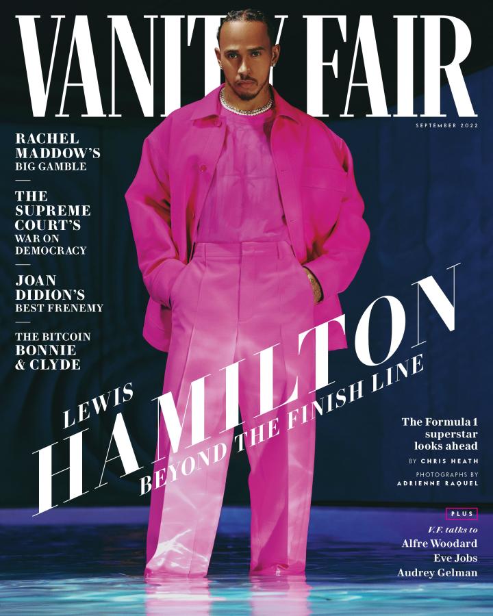 Imagen Lewis Hamilton, en la portada de la revista Vanity Fair