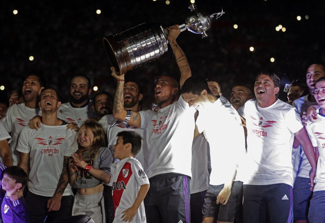Imagen River campeón de la Copa Libertadores 2018, un momento soñado para Gallardo (ALEJANDRO PAGNI / AFP)