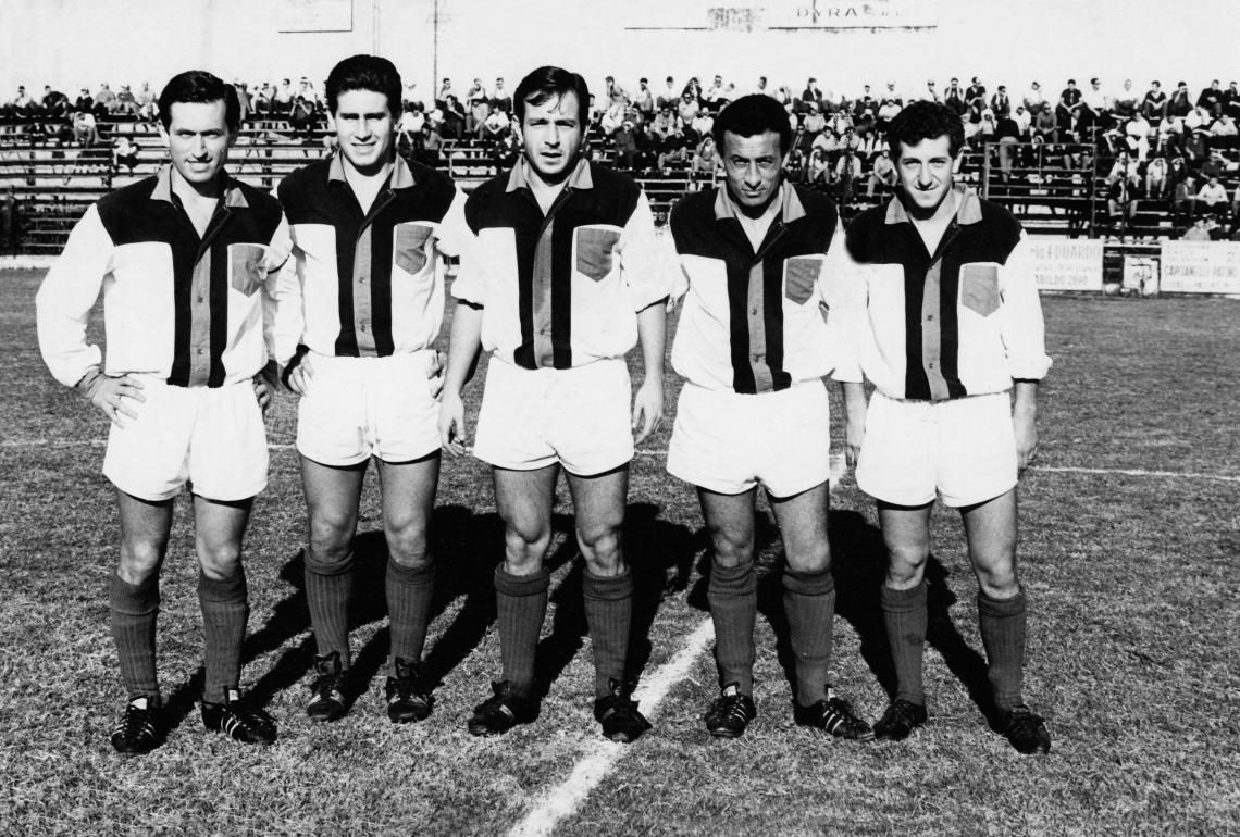 Imagen Defe del 67.Tomino, Parodi, Larrea, Ramiro Pérez y Oliveri.