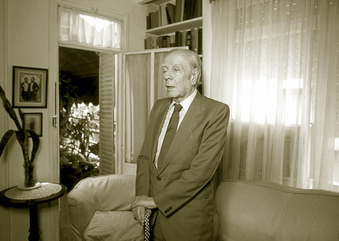 Imagen Jorge Luis Borges, emblema gigantesco de las letras argentinas.