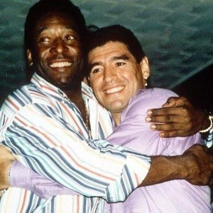 Imagen Pelé y Maradona, una relación con idas y vueltas