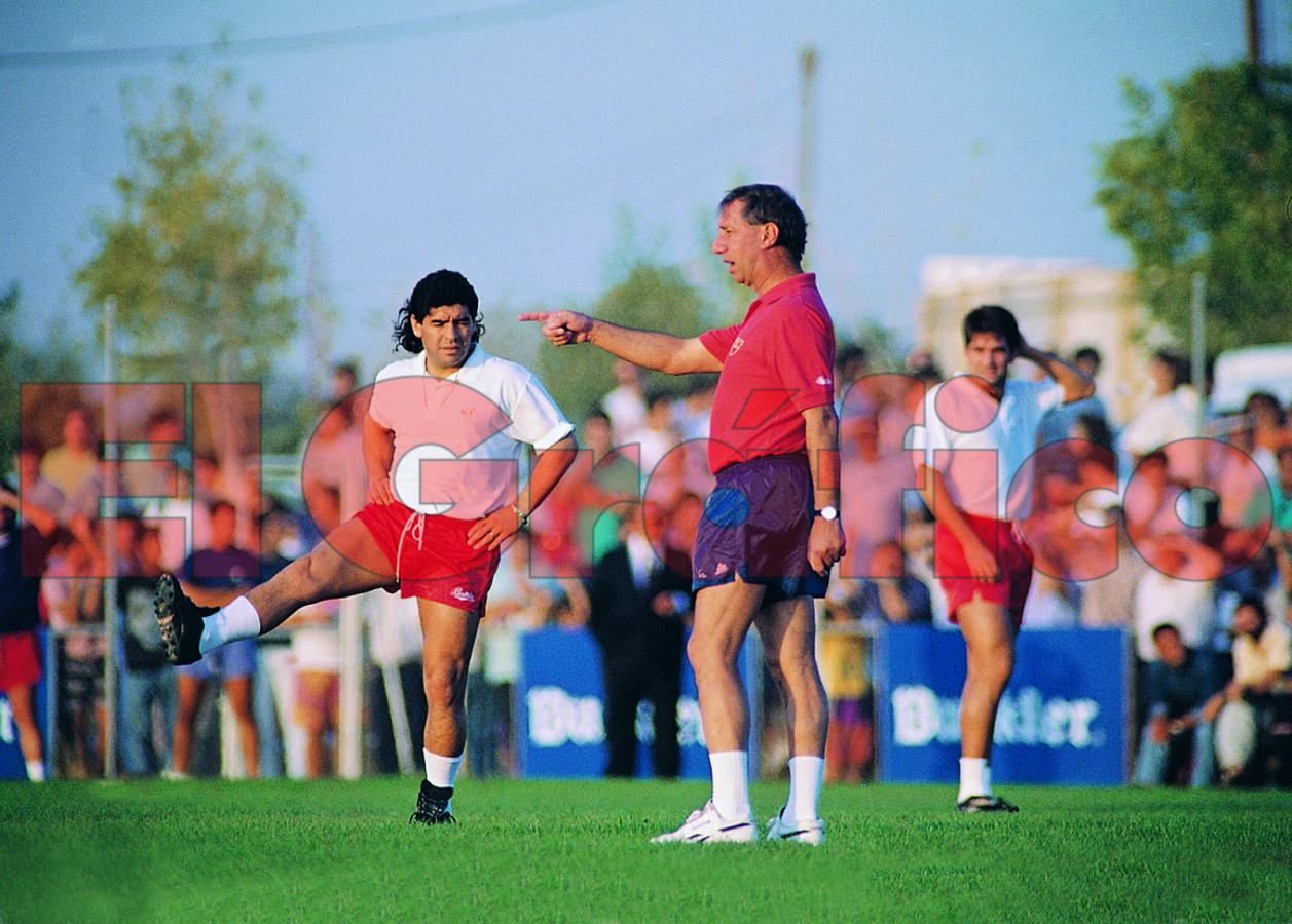 Imagen Bilardo y Maradona en Sevilla. Lealtad y trompadas. Foto Fabián Mauri