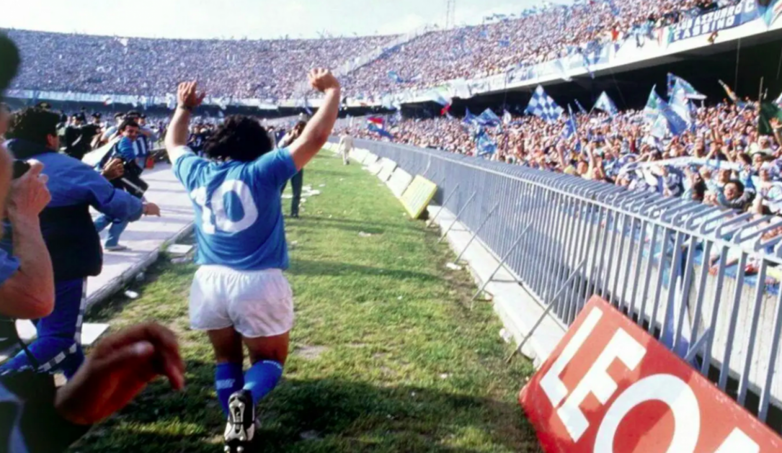 Imagen Maradona, eterno en el corazón napolitano.