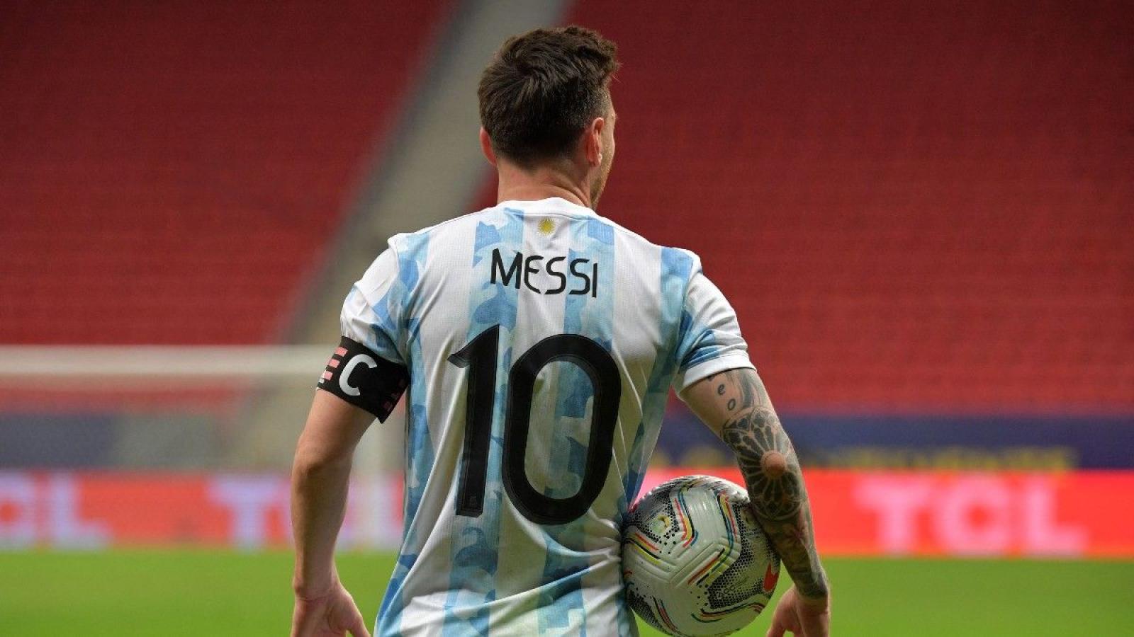 Imagen Lionel Messi el símbolo de la Selección Argentina.