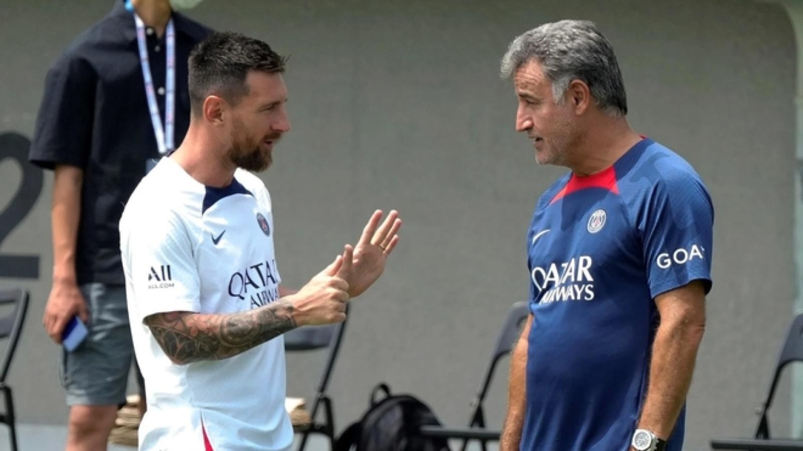 Imagen Messi y Galtier,el entrenador dejó un ultimatum para su plantel.