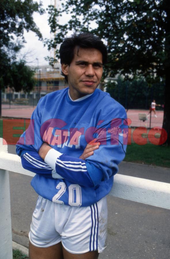 Imagen Rubén Paz en un entreno del Racing Matra de Paris, año 1987.