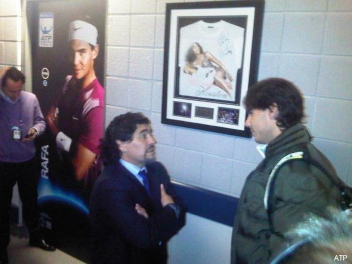 Imagen Diego Maradona, mano a mano con Rafa Nadal