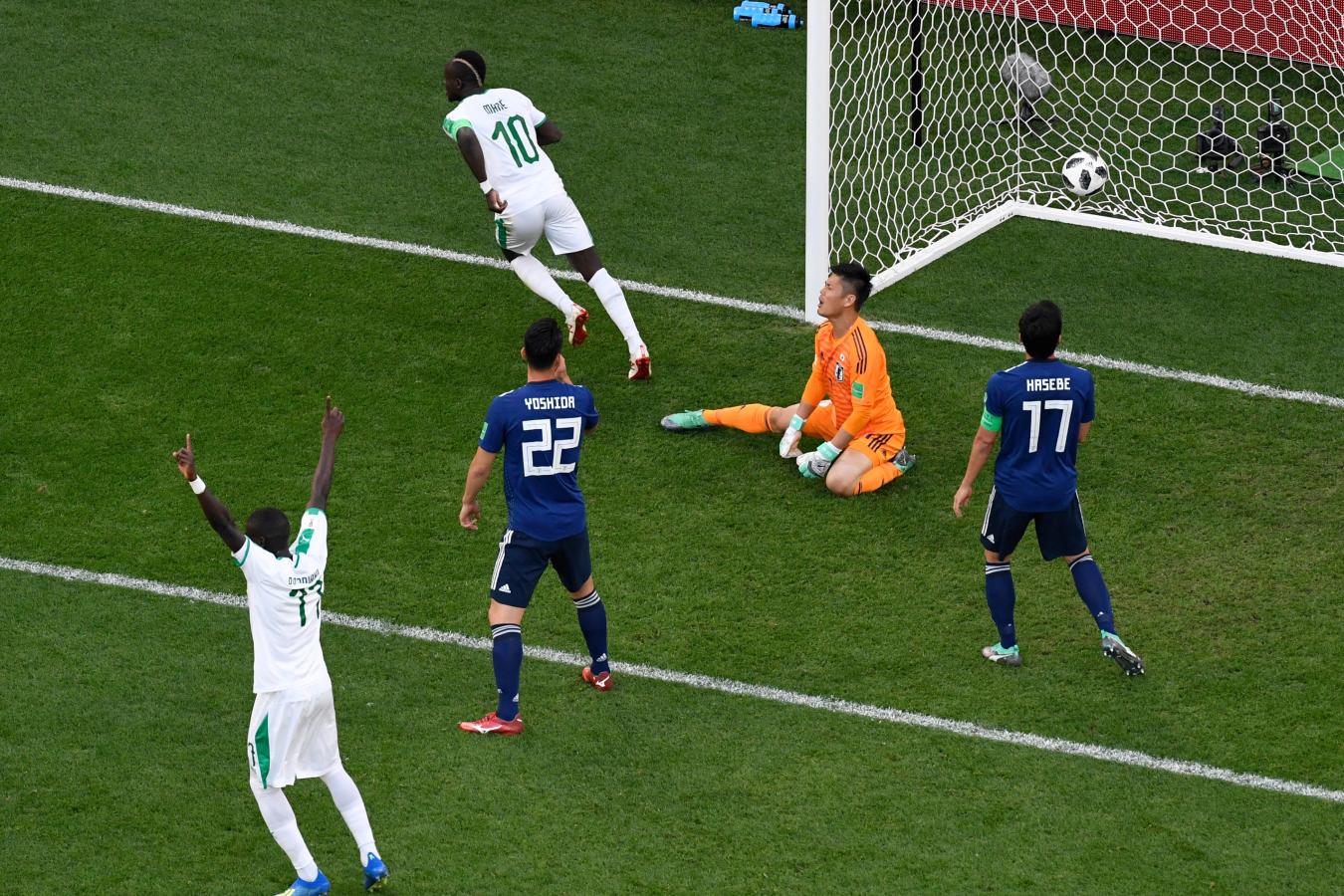Imagen En el Mundial 2018, Sadio Mané le hizo un gol a Japón en el empate 2-2 (Kirill KUDRYAVTSEV / AFP)