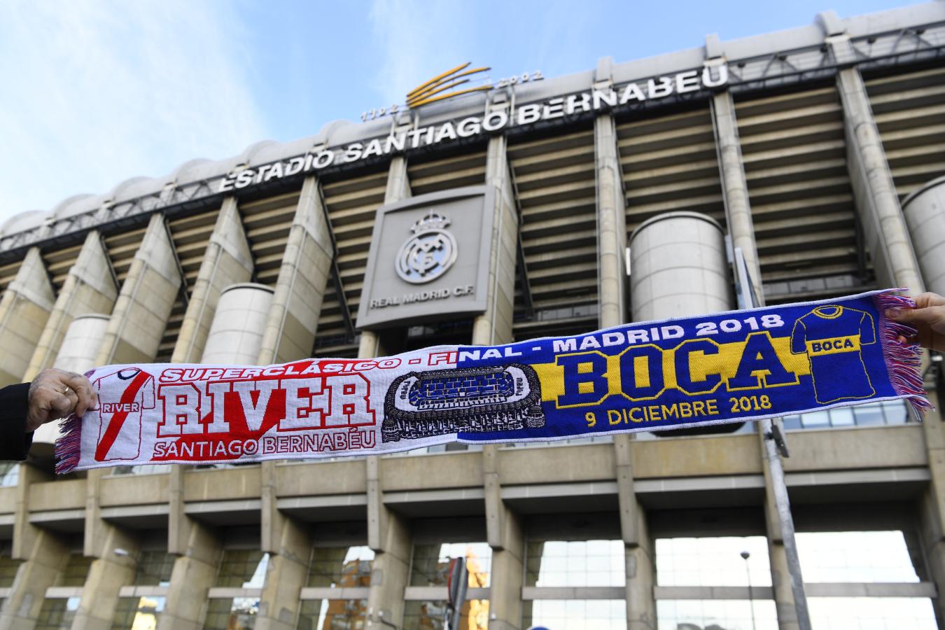 Imagen El Santiago Bernabéu, el escenario de la final de la Copa Libertadores 2018 (GABRIEL BOUYS / AFP)
