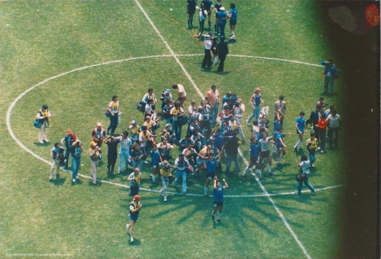 Imagen Una imagen inédita de Maradona en México 1986.