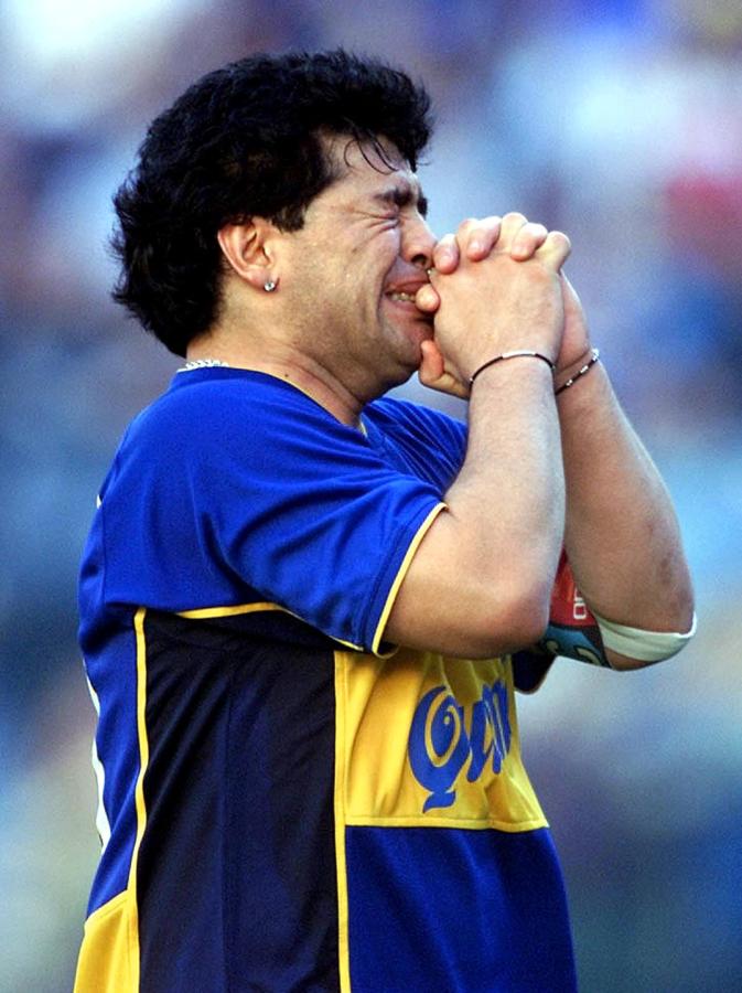 Imagen Las lágrimas de Maradona (AFP)
