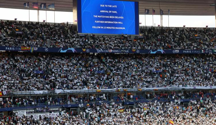 Imagen de La final se vio retrasada por incidentes fuera del Stade de France