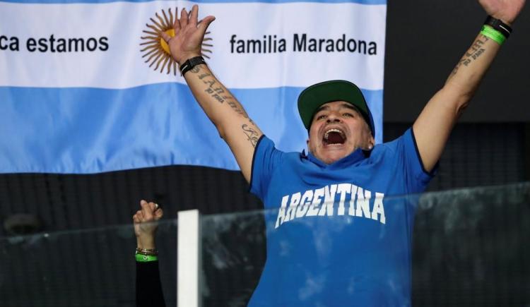 Imagen de Diego Maradona: "Donde haya una bandera argentina, ahí voy a estar"