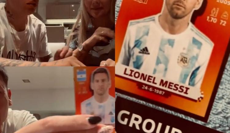 Imagen de La genial reacción de Facundo Farías cuando le tocó la figurita de Messi