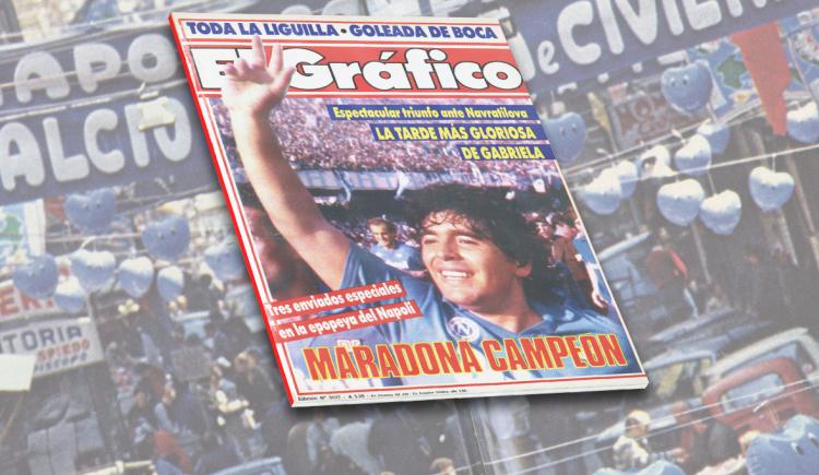 Imagen de Maradona campeón