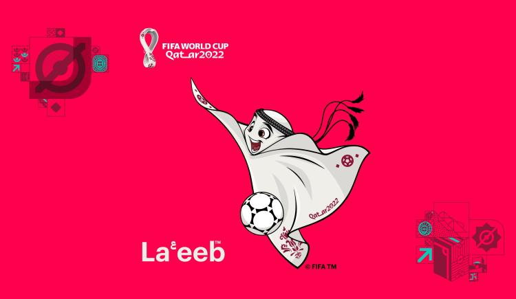 Imagen de La'eeb, la mascota oficial de la Copa del Mundo