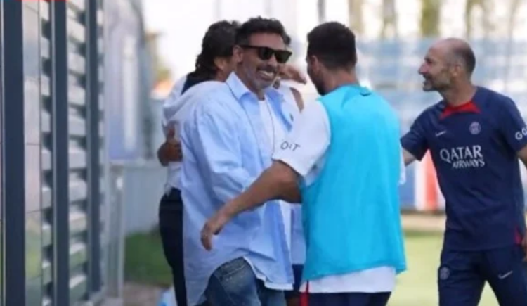 Imagen de Ezequiel Lavezzi visitó al seleccionado argentino en Miami