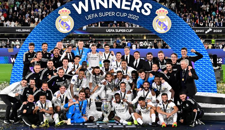 Imagen de Real Madrid obtuvo la Supercopa de Europa y quedó a una vuelta olímpica de los 100 títulos en su historia