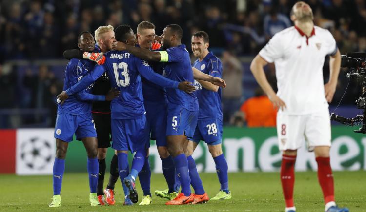 Imagen de Leicester sigue haciendo historia: le ganó al Sevilla y se metió en cuartos de la Champions