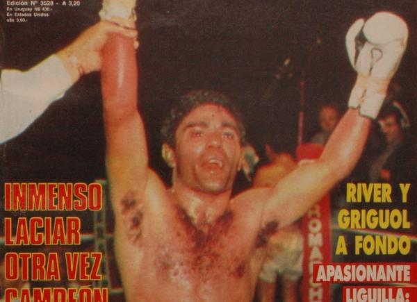 Imagen de 19 de mayo de 1987, Laciar Campeón del Mundo supermosca