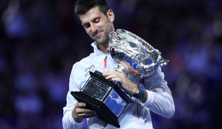 Imagen de Novak Djokovic superó a Nadal y es el cuarto máximo campeón de todos los tiempos