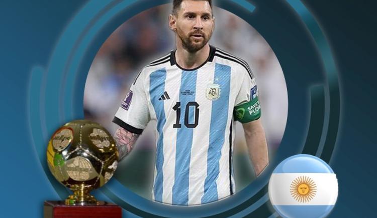 Imagen de Lionel Messi fue elegido cómo el mejor jugador Conmebol 2022