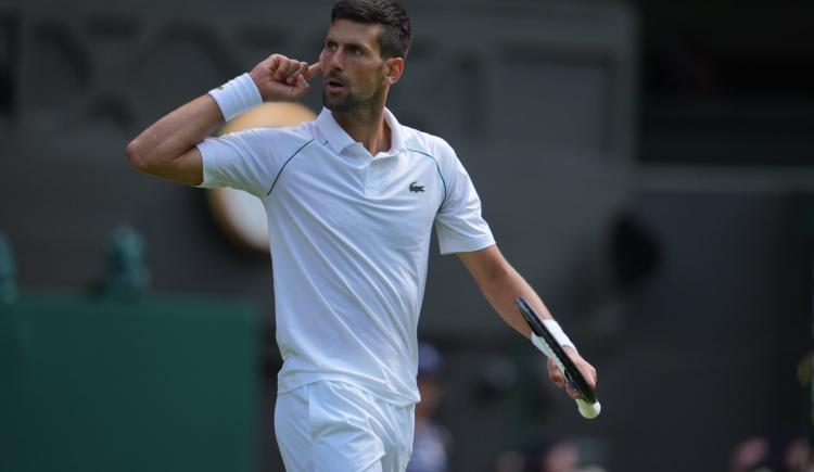 Imagen de Novak Djokovic se metió en semifinales de Wimbledon con épica