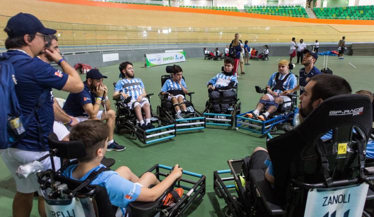 Imagen de La Selección Argentina de fútbol en sillas de ruedas defiende el título sudamericano