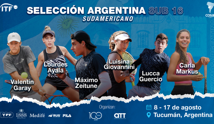 Imagen de Tucumán, la sede del Sudamericano sub 16 de tenis