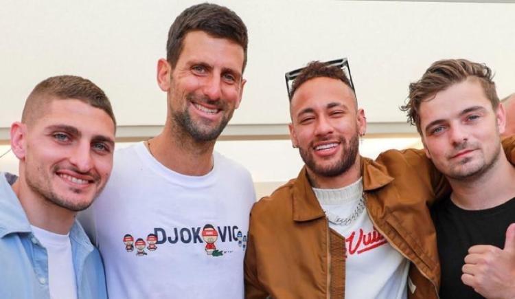 Imagen de Antes de su vuelta Djokovic se divirtió con Neymar en Montecarlo