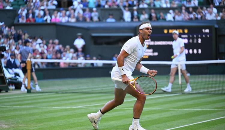 Imagen de Rafael Nadal se metió en cuartos de final de Wimbledon