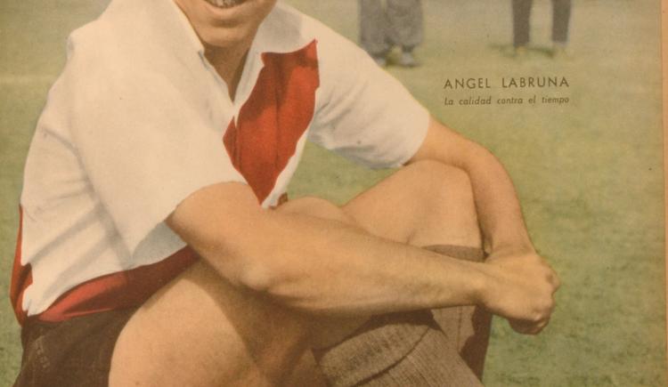 Imagen de 8 de abril de 1955, Ángel Labruna y River Plate