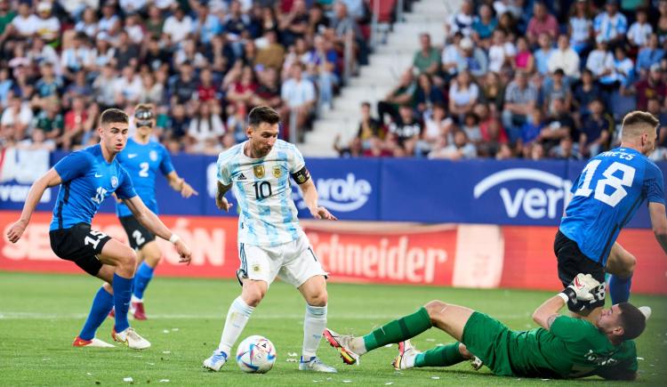 Imagen de Mirá los 5 goles de Messi ante Estonia
