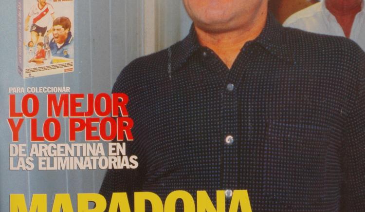 Imagen de 18 de noviembre de 1997, Maradona mata a Passarella