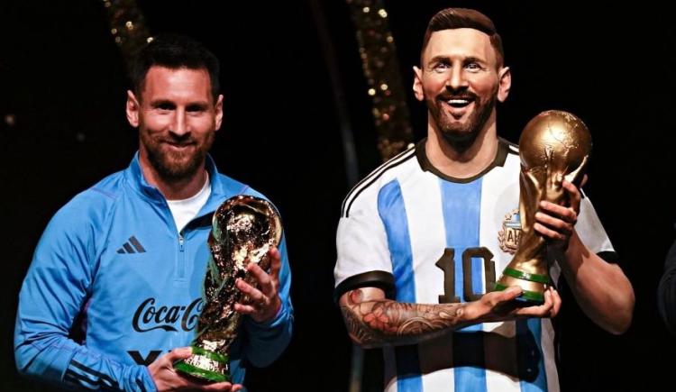 Imagen de Lionel Messi, la estatua y sus emocionantes palabras: "Estoy realizado"